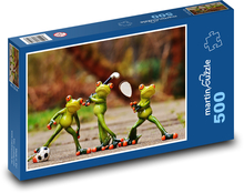 Frösche - Tennis, Golf, Fußball Puzzle 500 Teile - 46 x 30 cm
