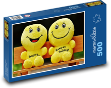 Smajlíci - priatelia, kamaráti Puzzle 500 dielikov - 46 x 30 cm 