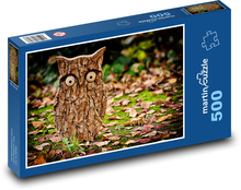 Eule aus der Rinde des Baumes Puzzle 500 Teile - 46 x 30 cm
