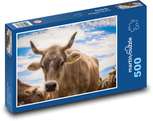 Kráva na farmě Puzzle 500 dílků - 46 x 30 cm