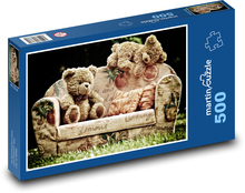 Bear - plush, couch Puzzle of 500 pieces - 46 x 30 cm 