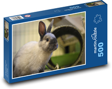 Zakrslý králík - domácí zvíře Puzzle 500 dílků - 46 x 30 cm