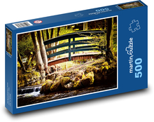 Brücke - Natur, Bach Puzzle 500 Teile - 46 x 30 cm