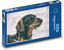 Jamnik - zwierzak Puzzle 500 elementów - 46x30 cm