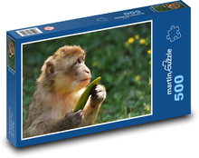 Makaken - Affe, Tier Puzzle 500 Teile - 46 x 30 cm