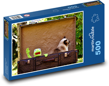 Katze, Koffer, Frosch Puzzle 500 Teile - 46 x 30 cm