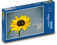 Sonnenblume - Biene, Blume Puzzle 500 Teile - 46 x 30 cm