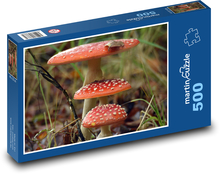 Muchomůrka, červená, houba, les Puzzle 500 dílků - 46 x 30 cm