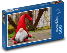 Vánoční skřítek - vánoce, dekorace Puzzle 500 - 46x30 cm