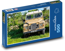 Auto - gelber Land Rover Puzzle 500 Teile - 46 x 30 cm