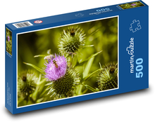 Thistle - insect, flower Puzzle of 500 pieces - 46 x 30 cm 