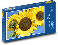 Sunflower - flower, summer Puzzle of 500 pieces - 46 x 30 cm 