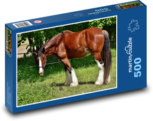 Pferd - Bauernhof, Tier Puzzle 500 Teile - 46 x 30 cm