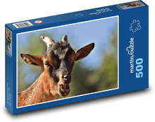Koza - zwierzę, rogi Puzzle 500 elementów - 46x30 cm