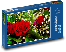 Rose Bouquet - Flower Gift Puzzle of 500 pieces - 46 x 30 cm 