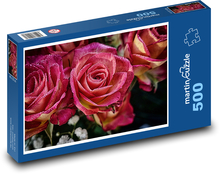 Kwiaty róży Puzzle 500 elementów - 46x30 cm