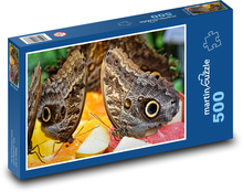 Banánový motýl - hmyz, zvíře Puzzle 500 dílků - 46 x 30 cm