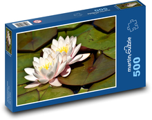 Seerosen - Wasserpflanzen, Teich Puzzle 500 Teile - 46 x 30 cm