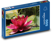 Lekno - fialový kvet Puzzle 500 dielikov - 46 x 30 cm 