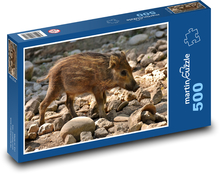 Divočák - selátko, prase Puzzle 500 dílků - 46 x 30 cm