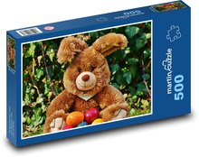 Velikonoční zajíček - barevná vajíčka Puzzle 500 - 46x30 cm