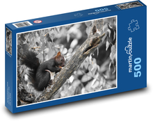 Wiewiórka - gryzoń, zwierzę Puzzle 500 elementów - 46x30 cm