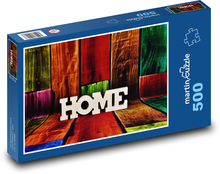 Domov - listy, dekorácie Puzzle 500 dielikov - 46 x 30 cm 