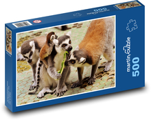 Lemur - monkey, zoo Puzzle of 500 pieces - 46 x 30 cm