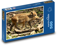 Prasiatko - diviaky, prasiatko Puzzle 500 dielikov - 46 x 30 cm 