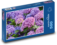 Hortensja - kwiaty Puzzle 500 elementów - 46x30 cm