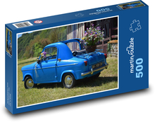 Auto, veterán - Vespa 400 Puzzle 500 dielikov - 46 x 30 cm 