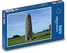 Menhir de Champ-Dolent - kamień pionowy Puzzle 500 elementów - 46x30 cm
