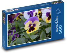 Pansy - flower, garden Puzzle of 500 pieces - 46 x 30 cm 