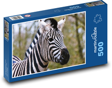 Zebra - zvíře, Afrika Puzzle 500 dílků - 46 x 30 cm