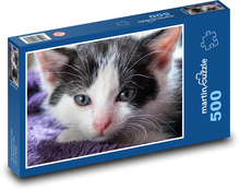 Kočka - kotě, domácí mazlíček Puzzle 500 dílků - 46 x 30 cm