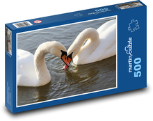 Swan - bird, lake Puzzle of 500 pieces - 46 x 30 cm 