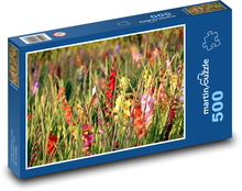 Mečíky - květiny, zahrada Puzzle 500 dílků - 46 x 30 cm