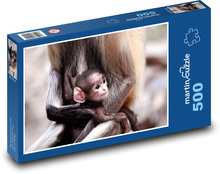 Opice - mládě, opičátko Puzzle 500 dílků - 46 x 30 cm