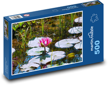 Lekno - rybník, vodný kvet Puzzle 500 dielikov - 46 x 30 cm 