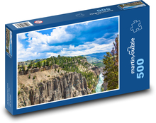 Góry - kanion, rzeka Puzzle 500 elementów - 46x30 cm