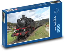 Steam locomotive - museum train Puzzle of 500 pieces - 46 x 30 cm 