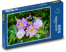 Pivoňky - jaro, rostliny Puzzle 500 dílků - 46 x 30 cm