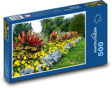 Kvetoucí zahrada - květiny, jar Puzzle 500 dílků - 46 x 30 cm