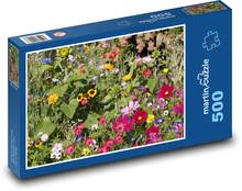 Lúčne kvety - pastvina, lúka Puzzle 500 dielikov - 46 x 30 cm 