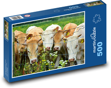 Cow - cattle, animal Puzzle of 500 pieces - 46 x 30 cm 