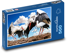 Stork - nest, bird Puzzle of 500 pieces - 46 x 30 cm 