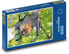 Netopýr - létající pes, zvíře Puzzle 500 dílků - 46 x 30 cm