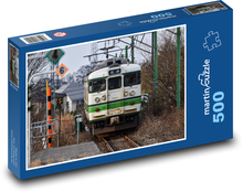 Vlak - koleje, železnice Puzzle 500 dílků - 46 x 30 cm