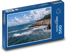 Oceán - vlny, pobřeží Puzzle 500 dílků - 46 x 30 cm