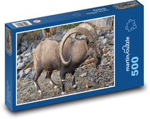 Steinbock - Tier, Hörner Puzzle 500 Teile - 46 x 30 cm